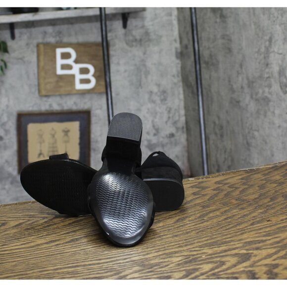 NWT Steve Madden Womens Block Irenee Dress Sandal IRENEE Black Suede 7M - Picture 5 of 7